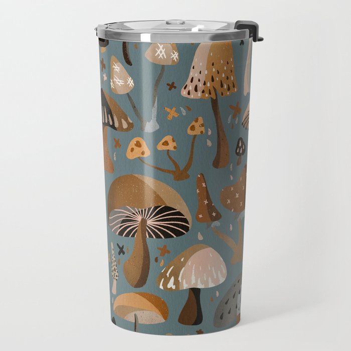 Mushroom Collection â Neutral Palette Travel Mug Gallery Image 2