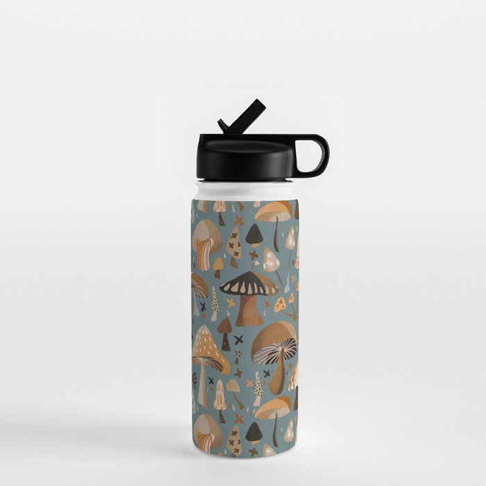 Mushroom Collection â Neutral Palette Water Bottle Gallery Image 1