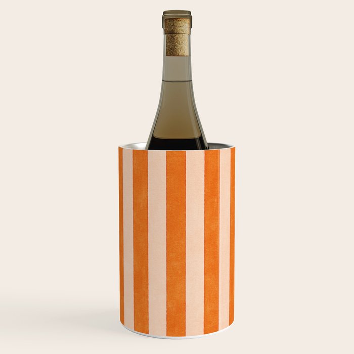 STRIPES 001 D - Pumpkin Wine Chiller Gallery Image 1