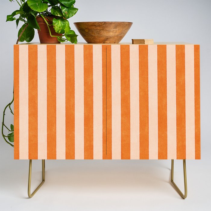 STRIPES 001 D - Pumpkin Credenza Gallery Image 1