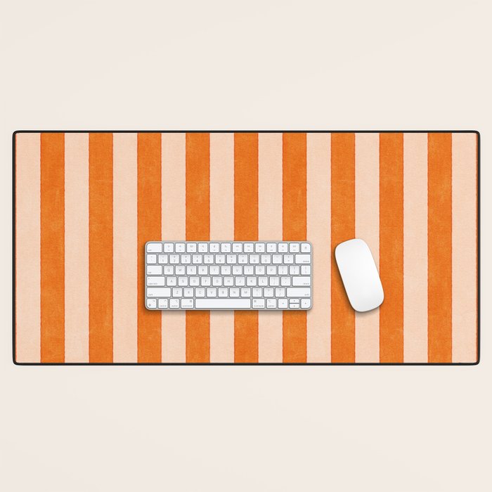 STRIPES 001 D - Pumpkin Desk Mat Gallery Image 1
