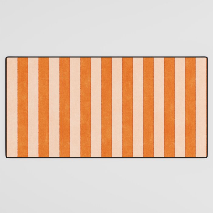 STRIPES 001 D - Pumpkin Desk Mat Gallery Image 3
