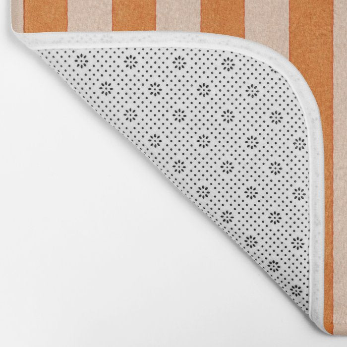 STRIPES 001 D - Pumpkin Bath Mat Gallery Image 2