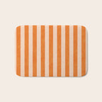 STRIPES 001 D - Pumpkin Bath Mat Gallery Image 1