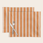 STRIPES 001 D - Pumpkin Placemat Gallery Image 1