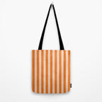 STRIPES 001 D - Pumpkin Tote Bag Gallery Image 2