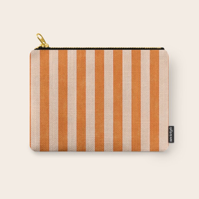 STRIPES 001 D - Pumpkin Carry All Pouch Gallery Image 1