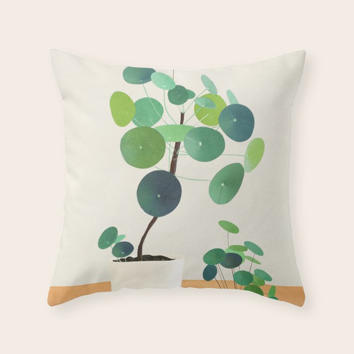 Colorful Branching Out 08 Throw Pillow Gallery Image 1