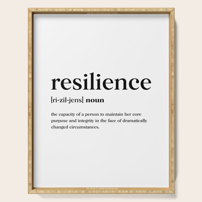 Resilience Definition Serving Tray Gallery Image 1