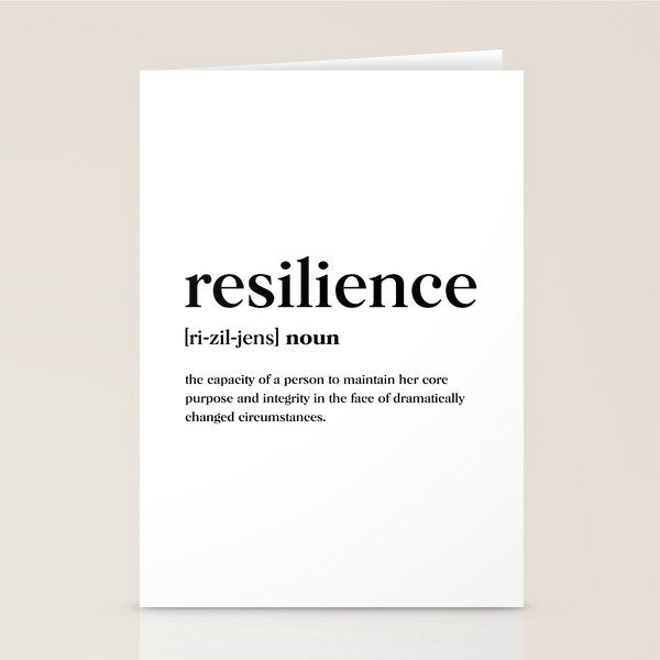 Resilience Definition Stationery Card Gallery Image 1