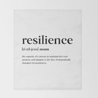 Resilience Definition Throw Blanket Gallery Image 2