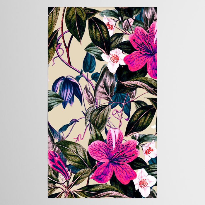 Pattern antique botanical flowers Tablecloth Gallery Image 2