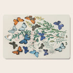 Vintage Scientific Illustration Butterfly Botanical Floral Lithograph Encyclopaedia Diagrams  Cutting Board Gallery Image 1