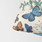 Vintage Scientific Illustration Butterfly Botanical Floral Lithograph Encyclopaedia Diagrams  Pillow Sham Gallery Image 4