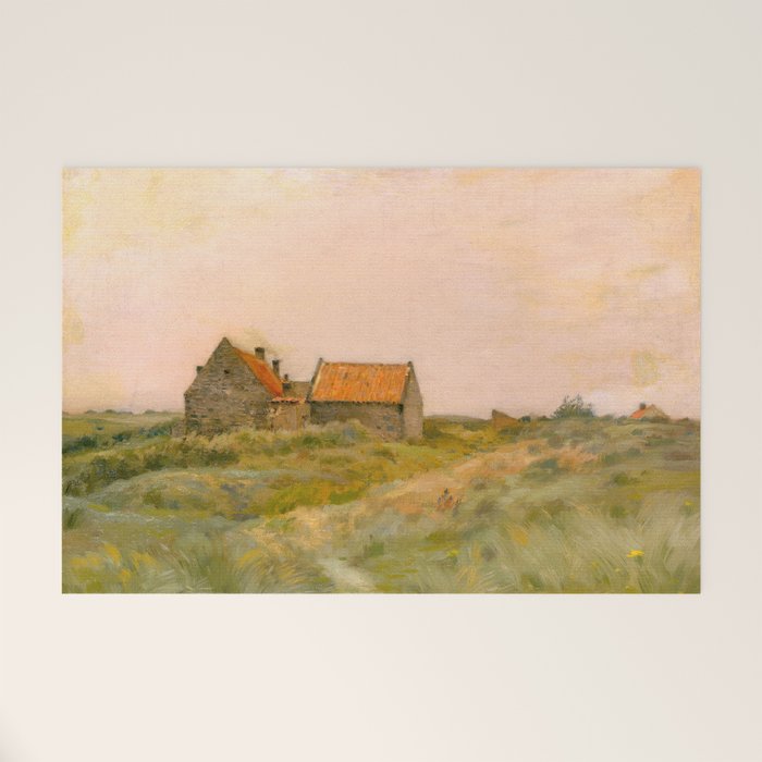 october day antique oil painting Welcome Mat Gallery Image 1