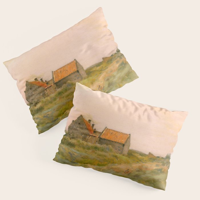 october day antique oil painting Pillow Sham Gallery Image 3