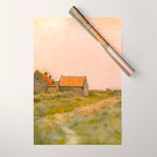 october day antique oil painting Wrapping Paper Gallery Image 1