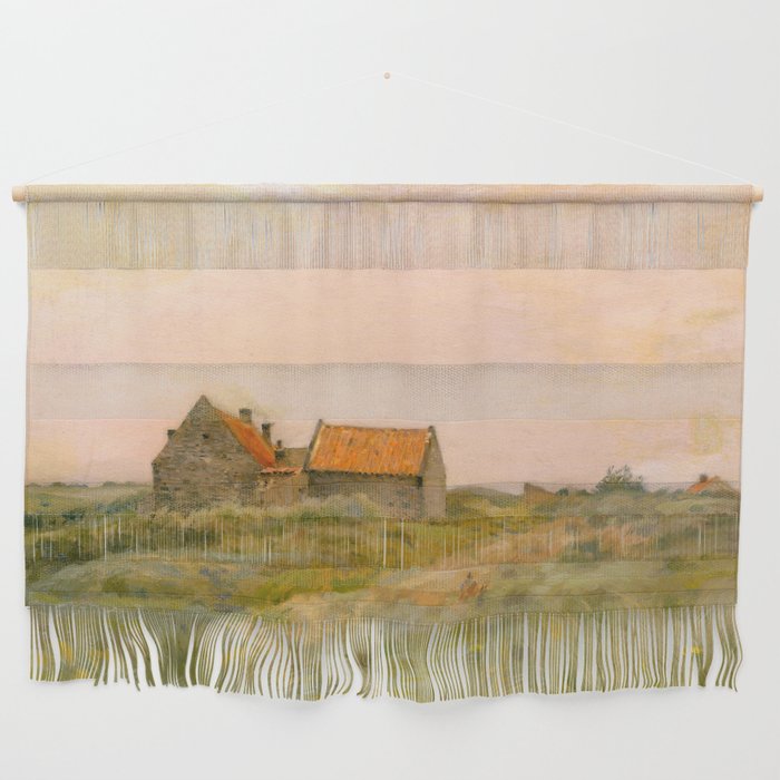 october day antique oil painting Wall Hanging Gallery Image 1