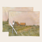 october day antique oil painting Placemat Gallery Image 1
