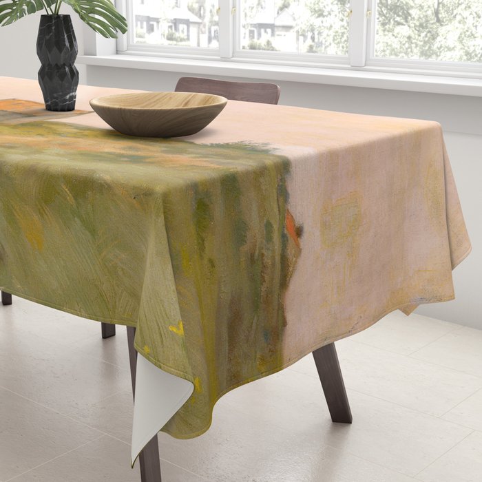 october day antique oil painting Tablecloth Gallery Image 3