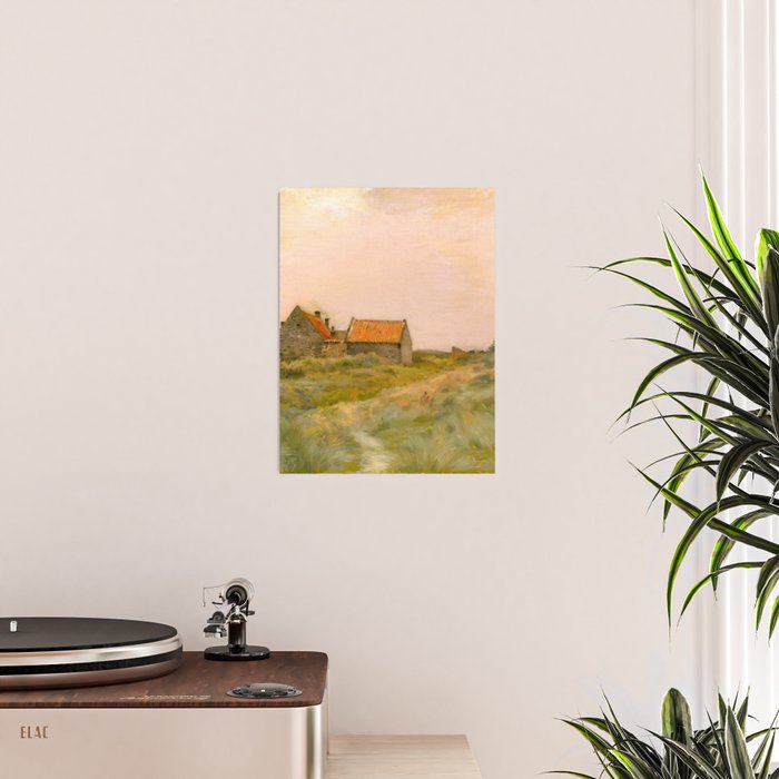 october day antique oil painting Poster Gallery Image 2