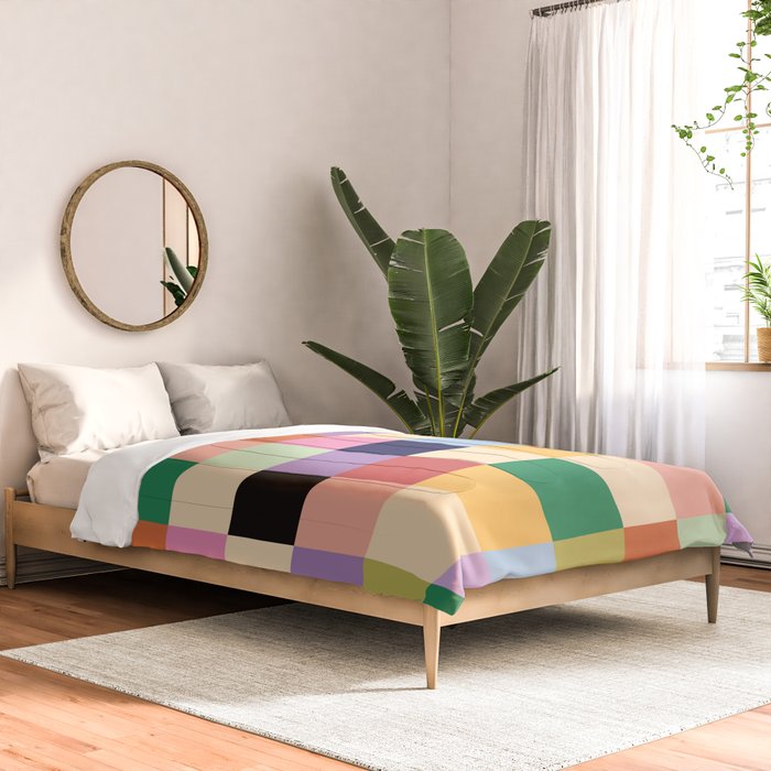 Retro Colorful Check Comforter Gallery Image 2