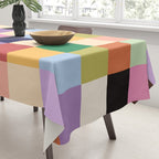 Retro Colorful Check Tablecloth Gallery Image 3