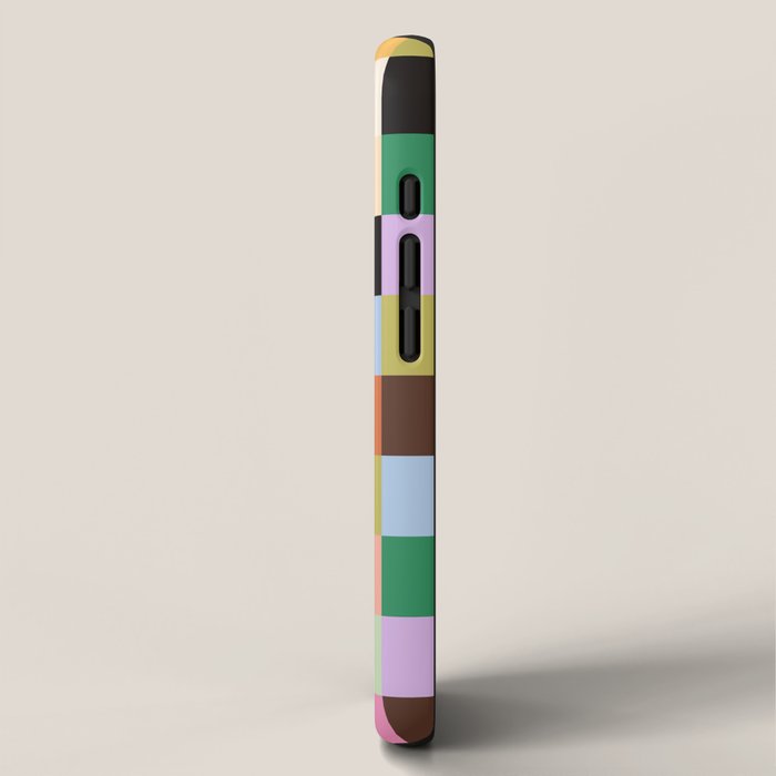 Retro Colorful Check iPhone Case Gallery Image 2