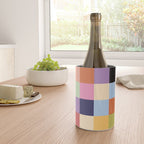 Retro Colorful Check Wine Chiller Gallery Image 4