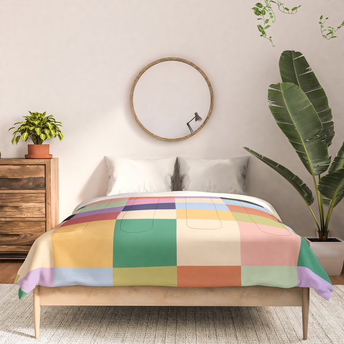 Retro Colorful Check Comforter Gallery Image 3