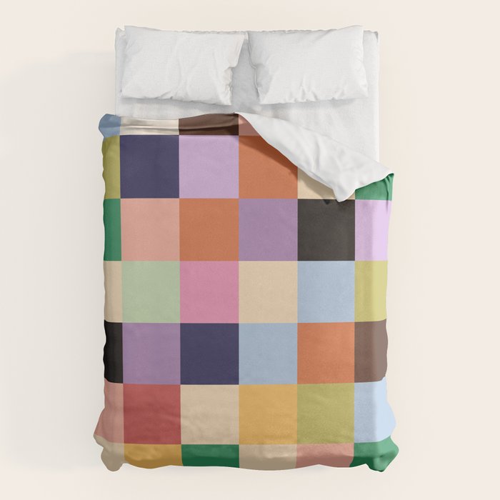 Retro Colorful Check Duvet Cover Gallery Image 6