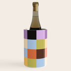 Retro Colorful Check Wine Chiller Gallery Image 3