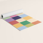 Retro Colorful Check Yoga Mat Gallery Image 2