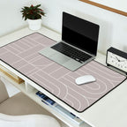 Deco Geometric 04 Grey Desk Mat Gallery Image 2