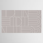 Deco Geometric 04 Grey Tablecloth Gallery Image 2