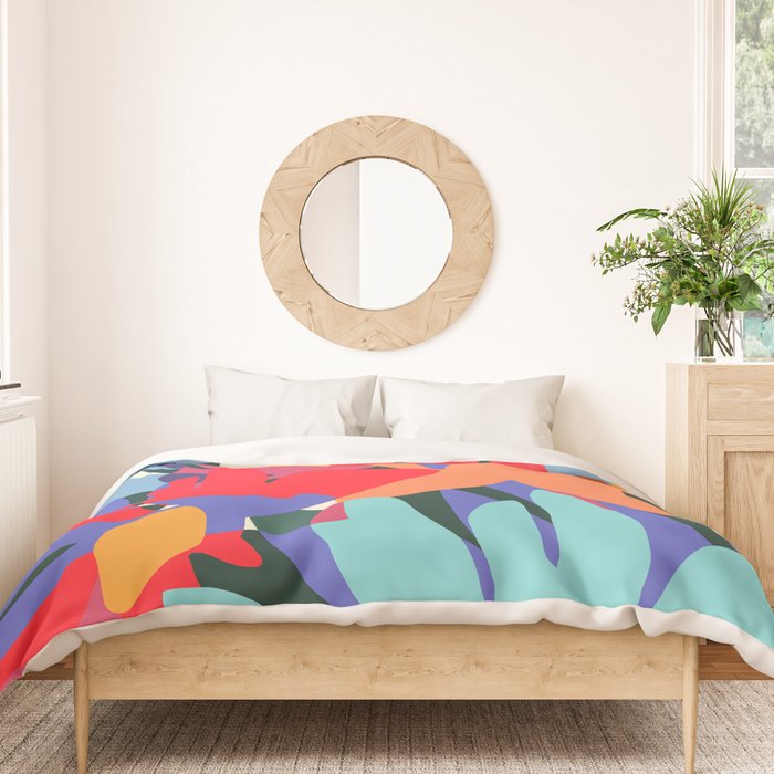 Where Flowers Blossom, So Does Hope. #painting #abstract Duvet Cover Gallery Image 3