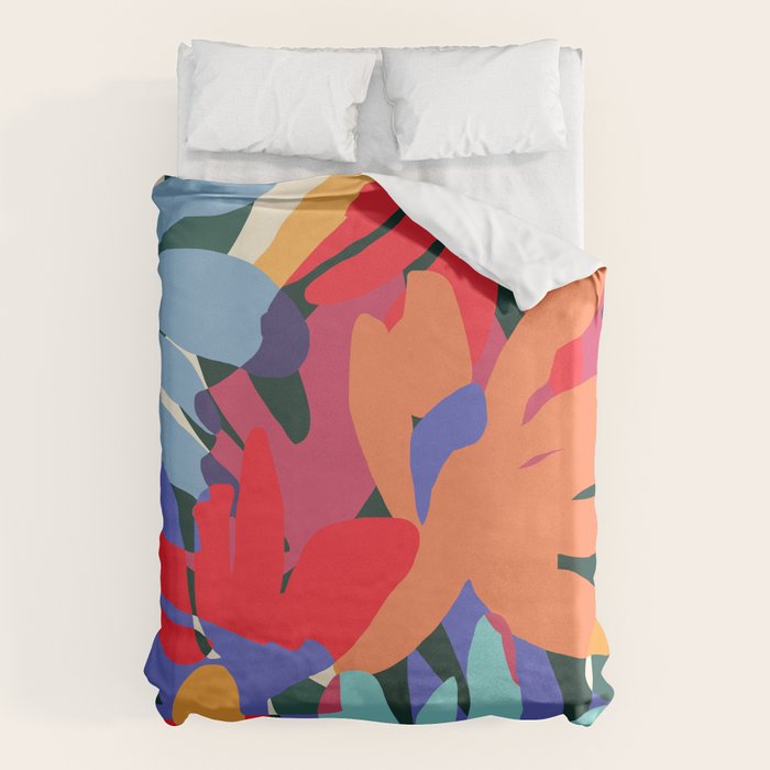 Where Flowers Blossom, So Does Hope. #painting #abstract Duvet Cover Gallery Image 1