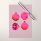 Pomegranates(Pink) Wrapping Paper Gallery Image 1