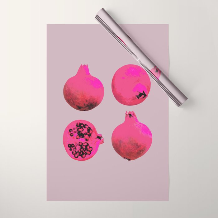 Pomegranates(Pink) Wrapping Paper Gallery Image 1