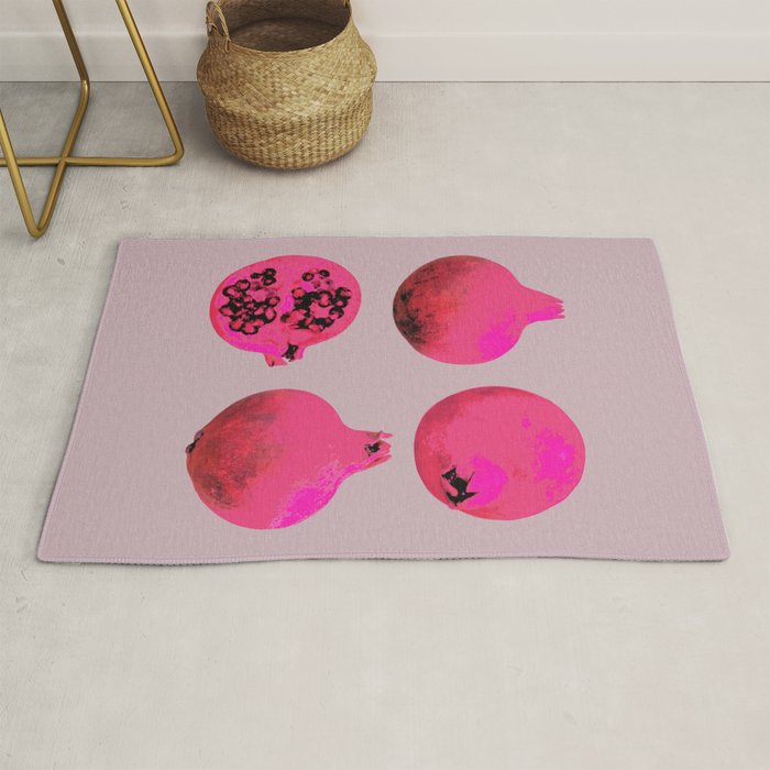 Pomegranates(Pink) Rug Gallery Image 1