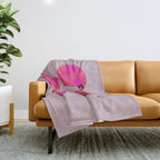 Pomegranates(Pink) Throw Blanket Gallery Image 1