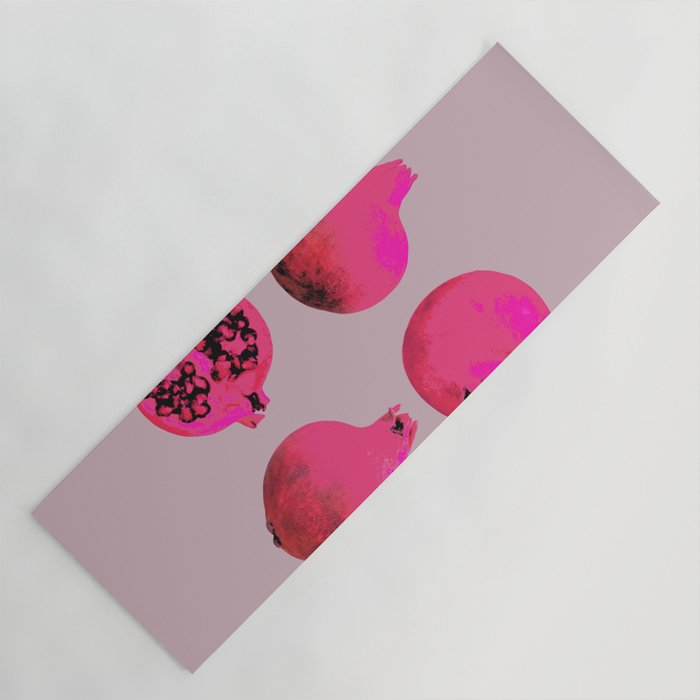 Pomegranates(Pink) Yoga Mat Gallery Image 1