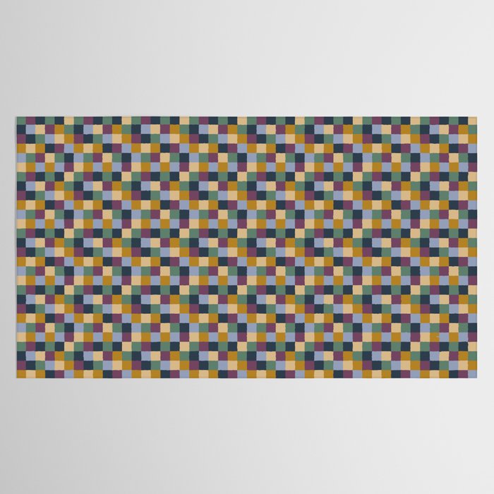 Bold Retro Checks Pattern - Small XIV Tablecloth Gallery Image 2