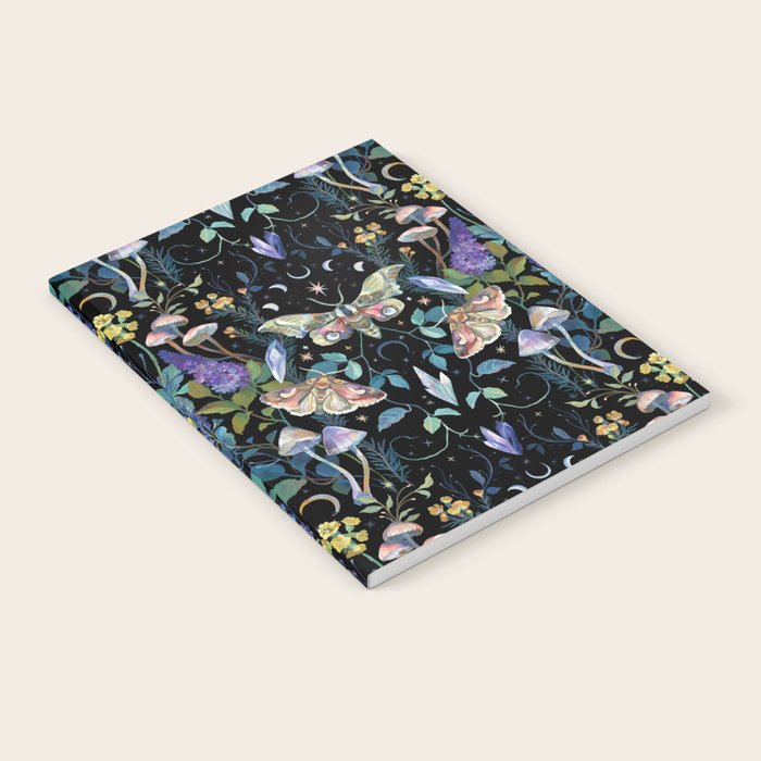 Crystals Moth Mushrooms Notebook Gallery Image 1