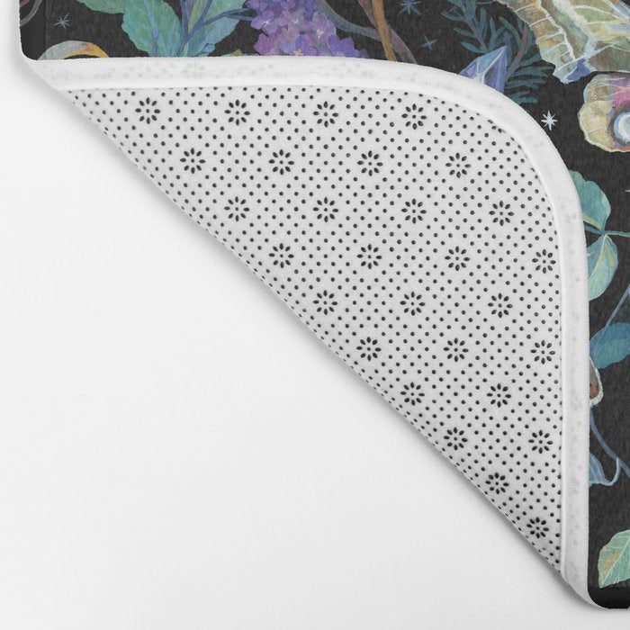 Crystals Moth Mushrooms Bath Mat Gallery Image 2