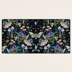 Crystals Moth Mushrooms Desk Mat Gallery Image 3