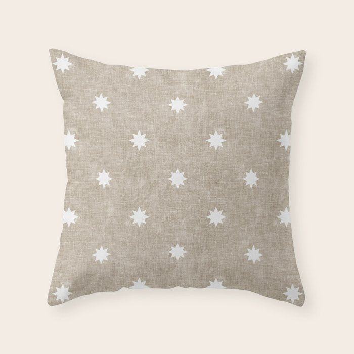 stars on stone Throw Pillow Gallery Image 1