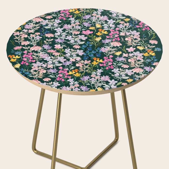 Wildflower Field on Pine Grove - Pink, Orange, Blue, & Purple Side Table Gallery Image 2