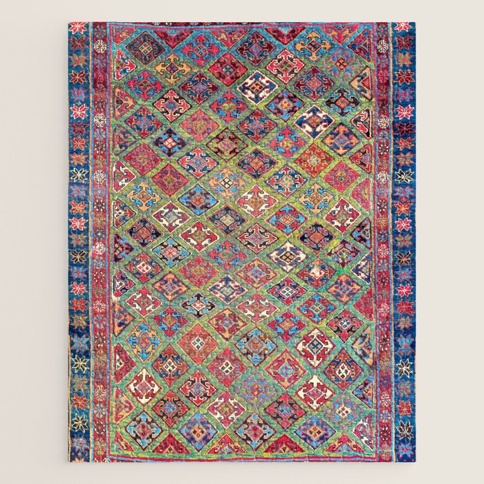 Afshar Varamin North Persian Rug Jigsaw Puzzle Gallery Image 1
