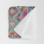 Afshar Varamin North Persian Rug Throw Blanket Gallery Image 3